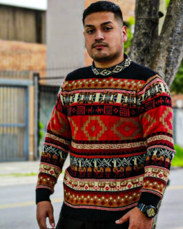 Multicolor Sweater with Andean Design